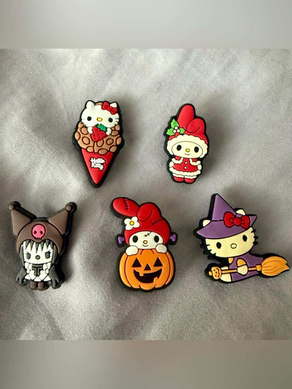💖 Lot 5 Sanrio holiday giblets Hello Kitty NWOT My Melody Halloween Christmas